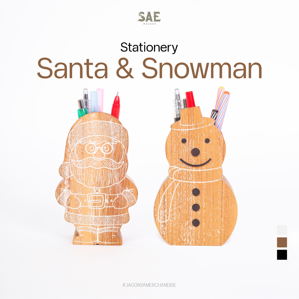 Tempat Pensil Snowman